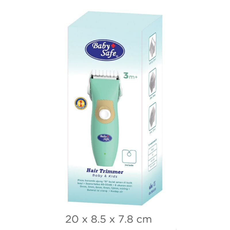 Baby Safe Hair Trimmer 3M+ (HT001) - Pemangkas Rambut Bayi