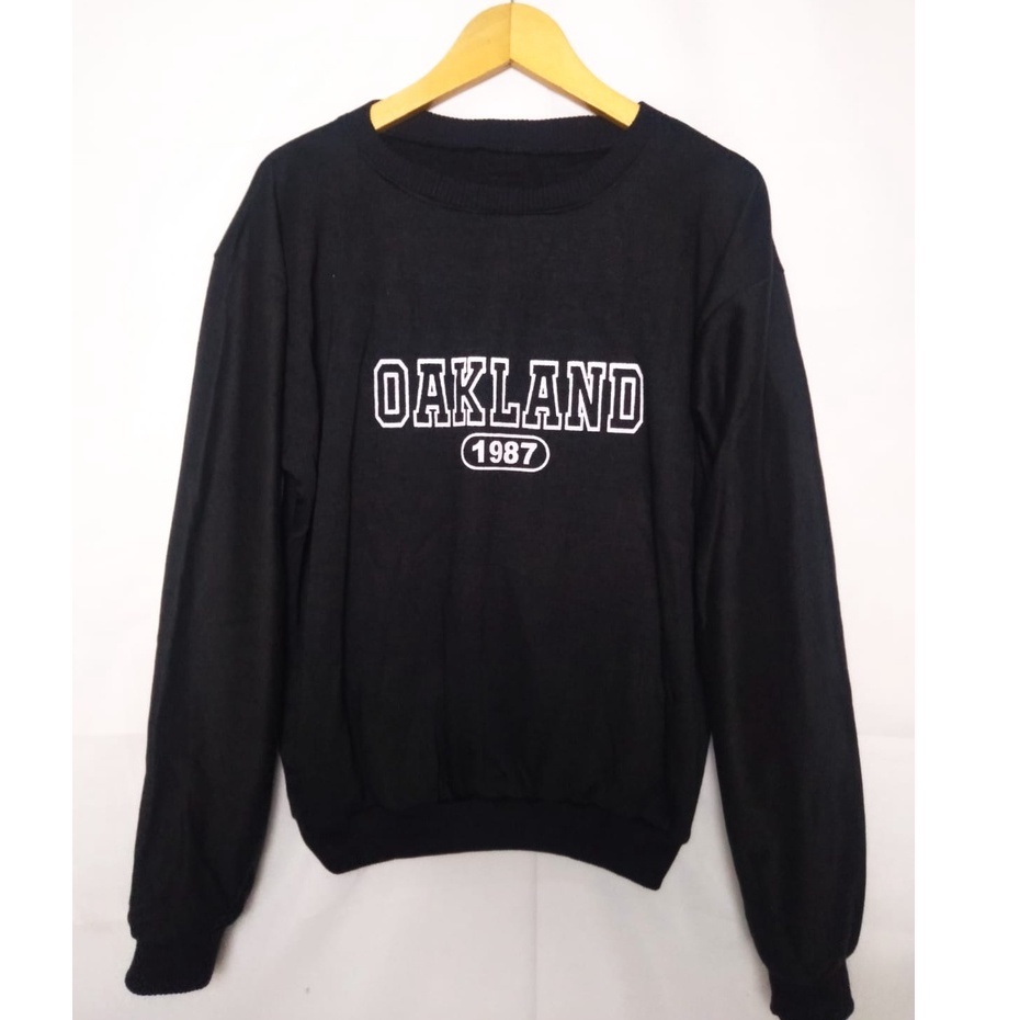 Sweater Crewneck SWeatshirt Oakland Cowok Cewek - OOTD