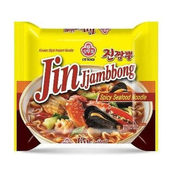 

Terlaris# Ottogi Jin Jjambbong Ramyeon 135Gr - Spicy Seafood Noodle Korea