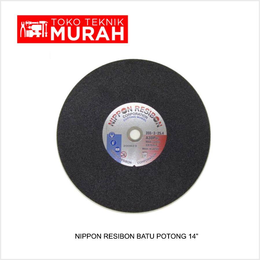 Nippon Resibon Batu Gerinda 14 Inch Poles Slep Gurinda 14” x 3mm isi 10 pcs