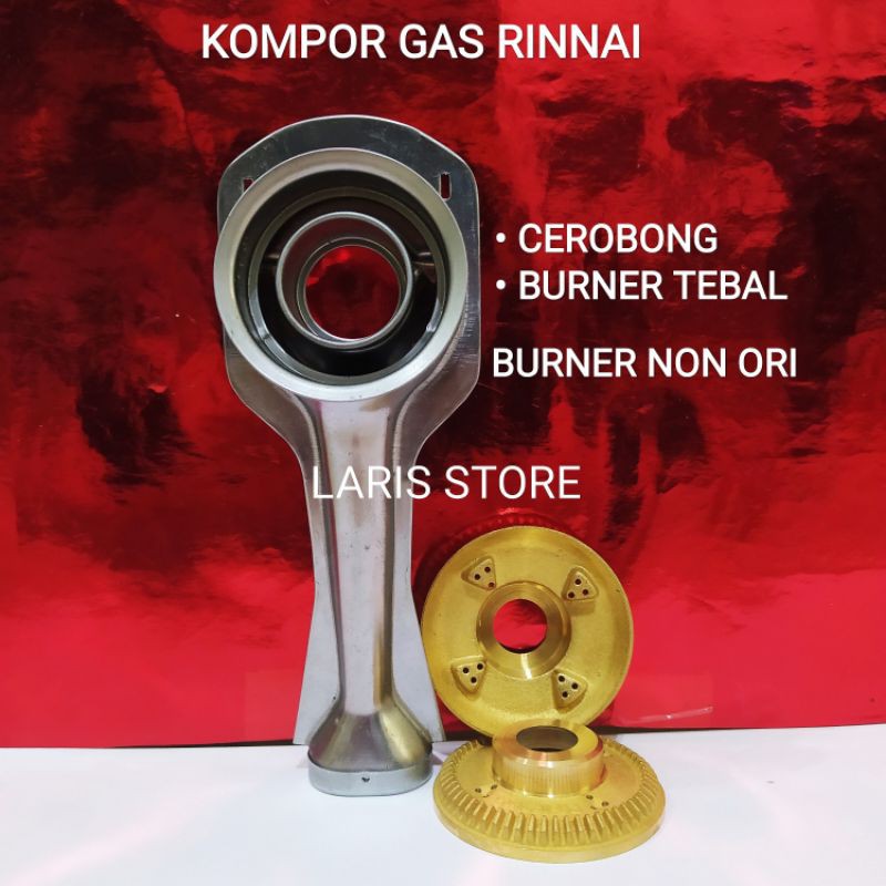 Cerobong Panjang + Burner Kecil tebal Kompor Gas Rinnai