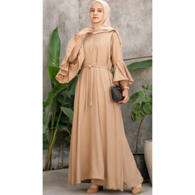 Gamis polos I Dress katun ( LD 100 cm PB 135 cm )