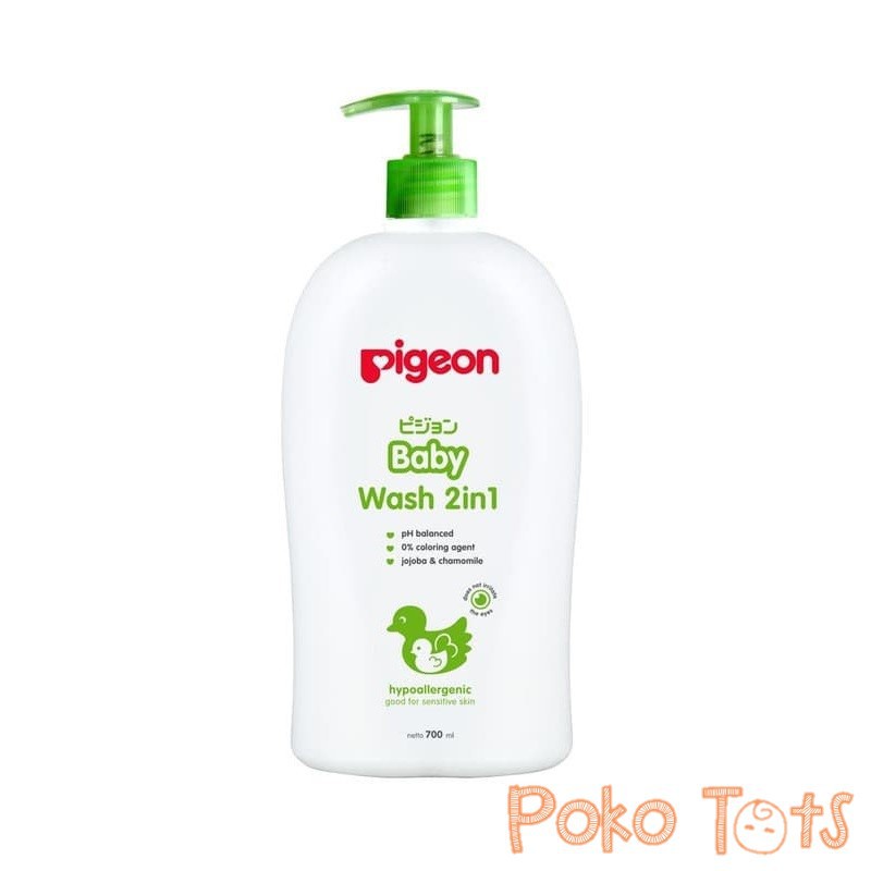 Pigeon Baby Wash 2in1 700ml Sabun Baby Anak Hair &amp; Body Wash With Jojoba and Chamomile WHS