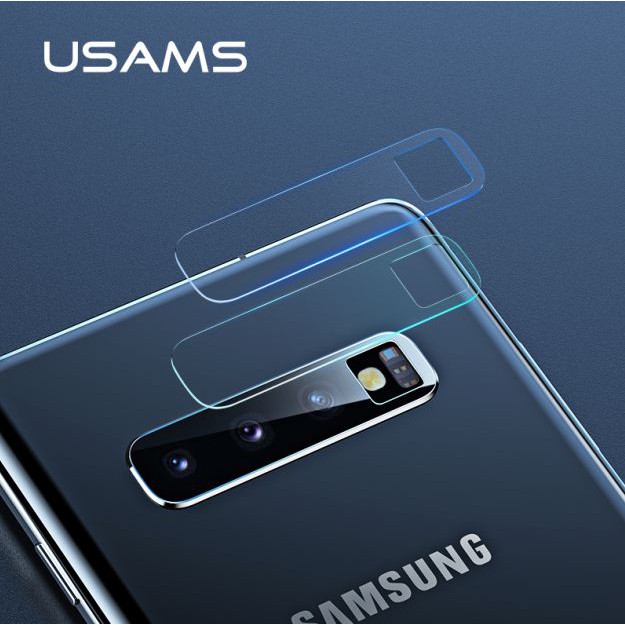 USAMS Camera Lens Glass Film Samsung Galaxy S10 Antigores Kamera