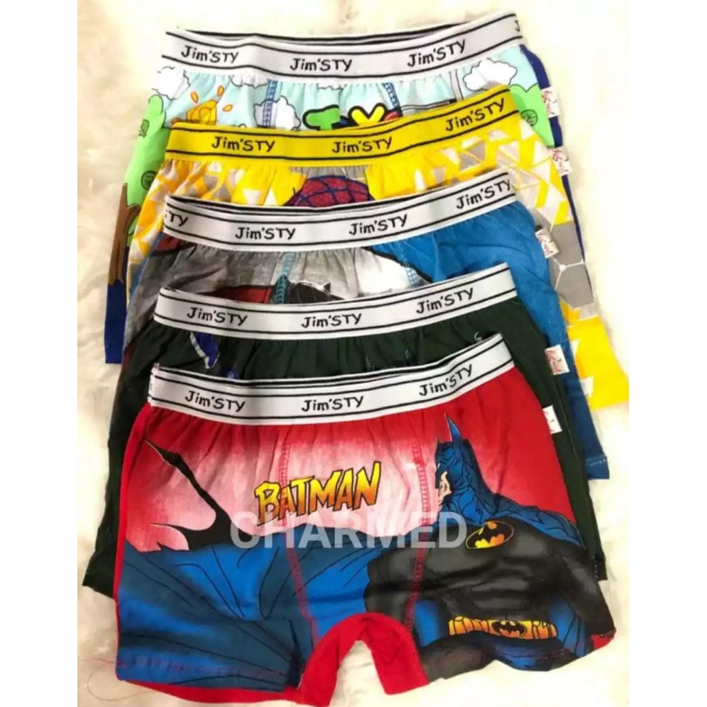 Boxer anak Cowo Motif Jim'Sty / Boxer Anak Laki-Laki Karakter / Boxer Anak Laki / Boxer Anak / Celan