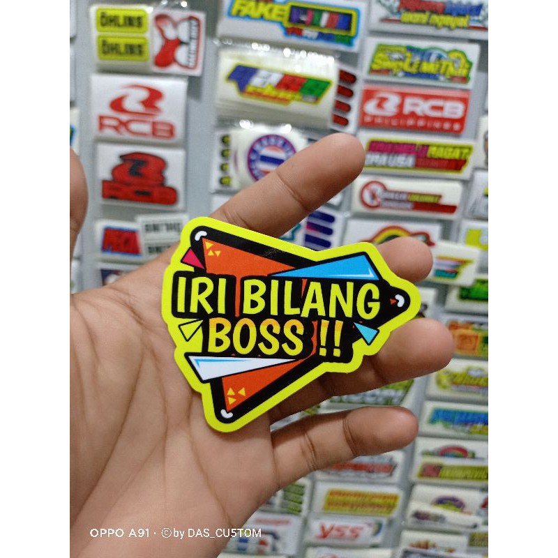 sticker printing iri bilang boss  sticker racing herex thailook