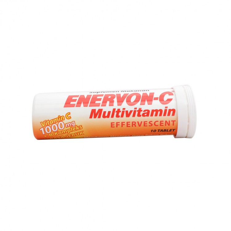 ORIGINAL!!  ENERVON C EFFERVESCENT 10 TABLET / VIT C 1000 MG + B KOMPLEKS !!