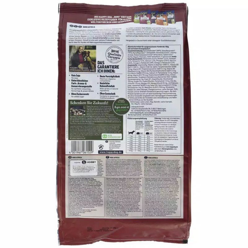 Happy Dog Mini Africa 4kg / Dogfood - makanan anjing alergi