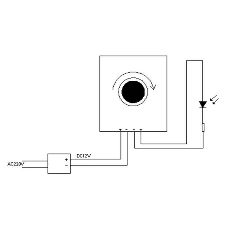 Btsg Saklar Dimmer Mini DC 12-24V 8A Dengan Kerangka Kertas