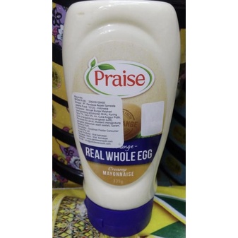 

praise real whole eggs creamy mayo 335g