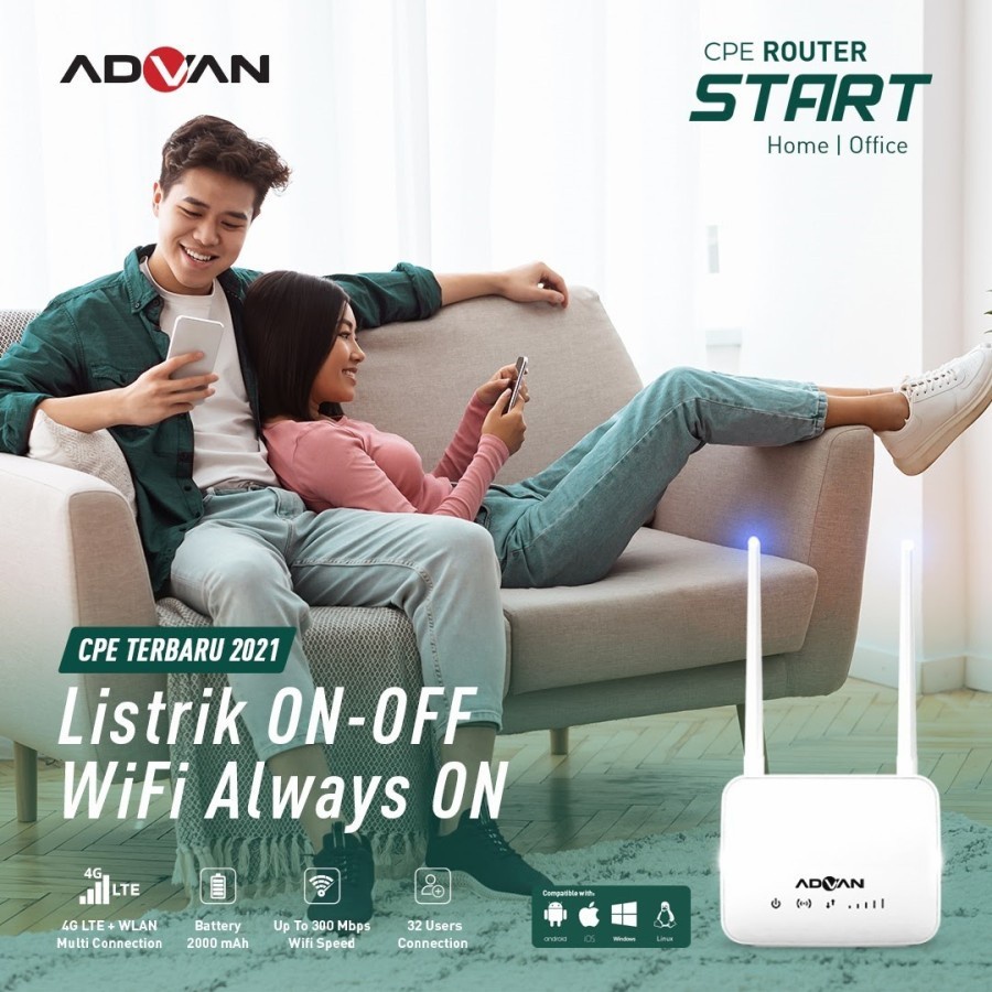 Modem Hybrid mobile Telkomsel Orbit Advan CPE Start Free Kuota Telkomsel 150gb