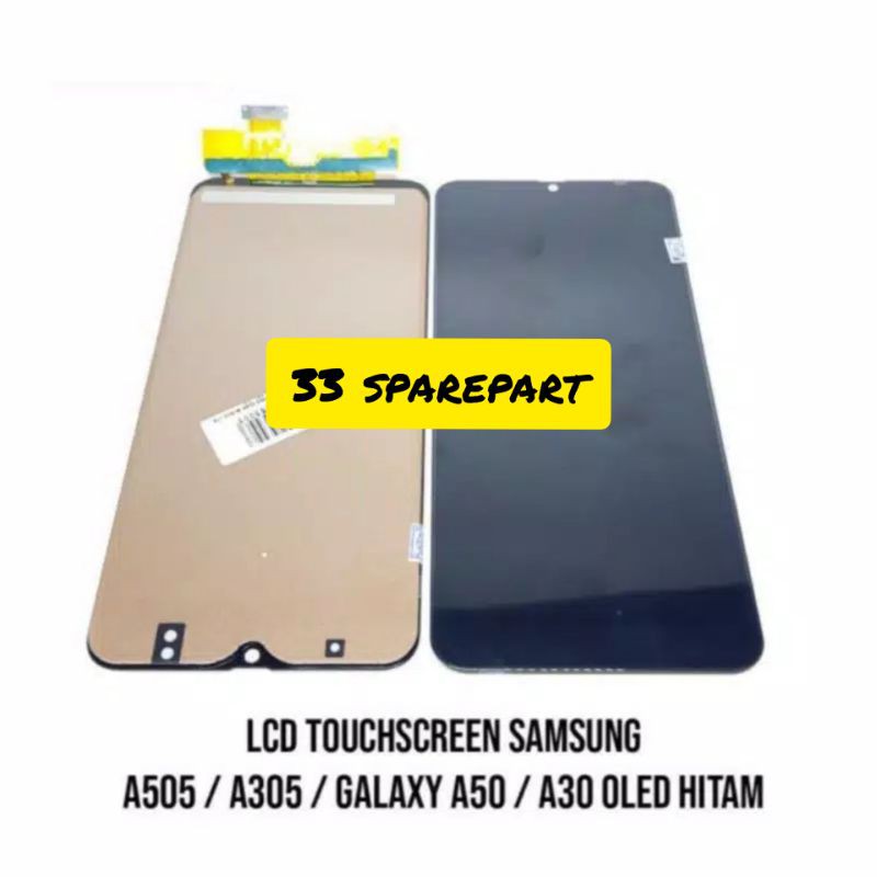 LCD TOUCHSCREEN SAMSUNG A30 / A305 / A50 / A505 ORIGINAL OLED (FINGERPRINT)