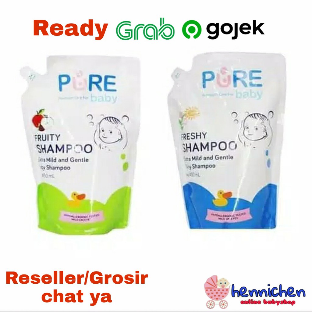 Pure BB Baby &amp; Kids Shampoo Fruity &amp; Freshy Refill 450 ml Shampoo Bayi