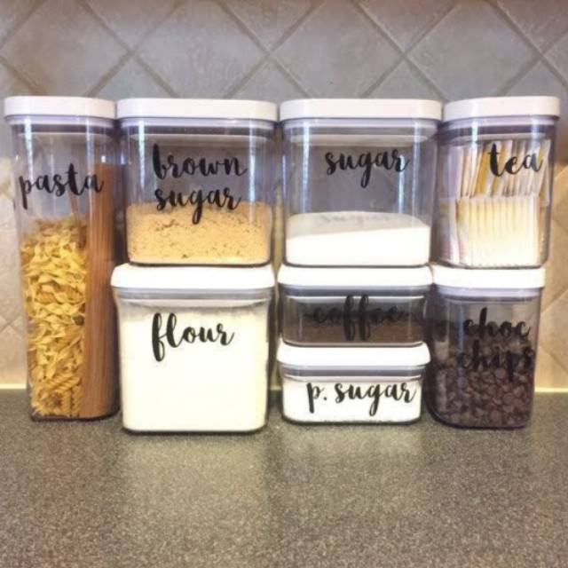 STIKER NAMA BUMBU DAPUR CUTTING WATERPROOF BUMBU MASAK (HARGA SATUAN)