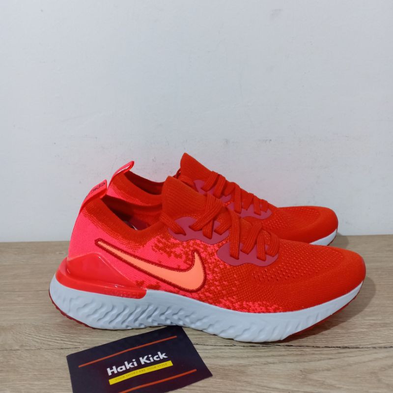 nike epic react flyknit 2 white orange