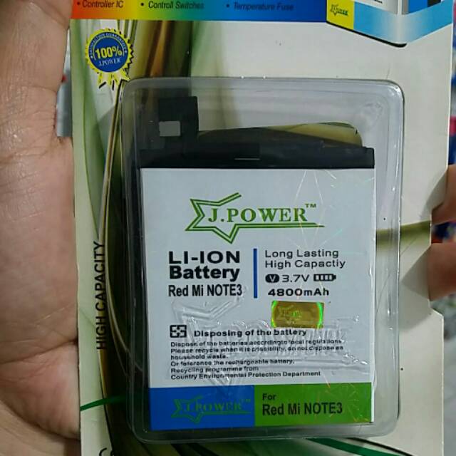 Batre Xiaomi Red Mi Note 3