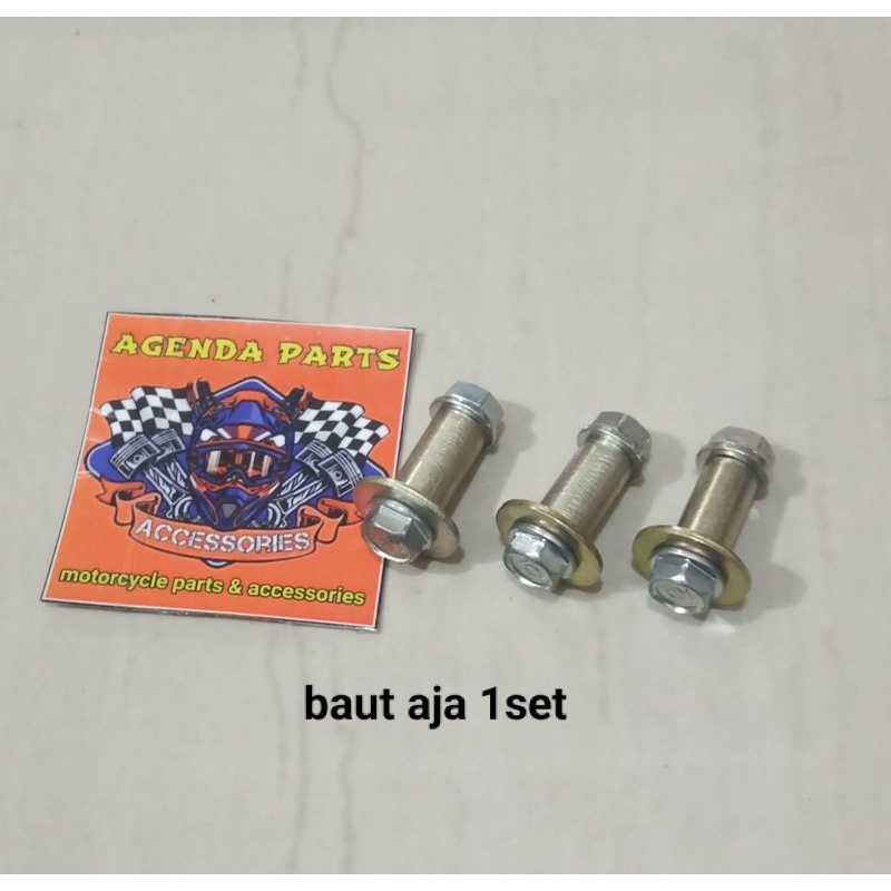 KARET PENAHAN DUDUKAN LAMPU BELAKANG / BREACKET BREKET LAMPU STOP RX KING+BAUT 1SET (lost packing)