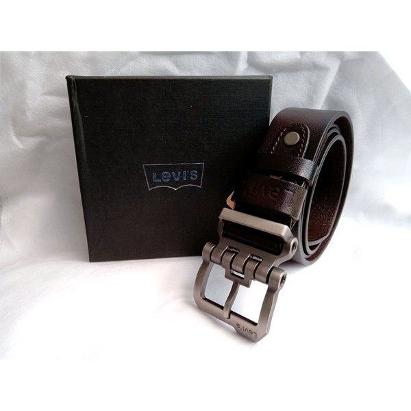 TERMURAH -  IKAT PINGGANG PRIA LEVIS KULIT ASLI