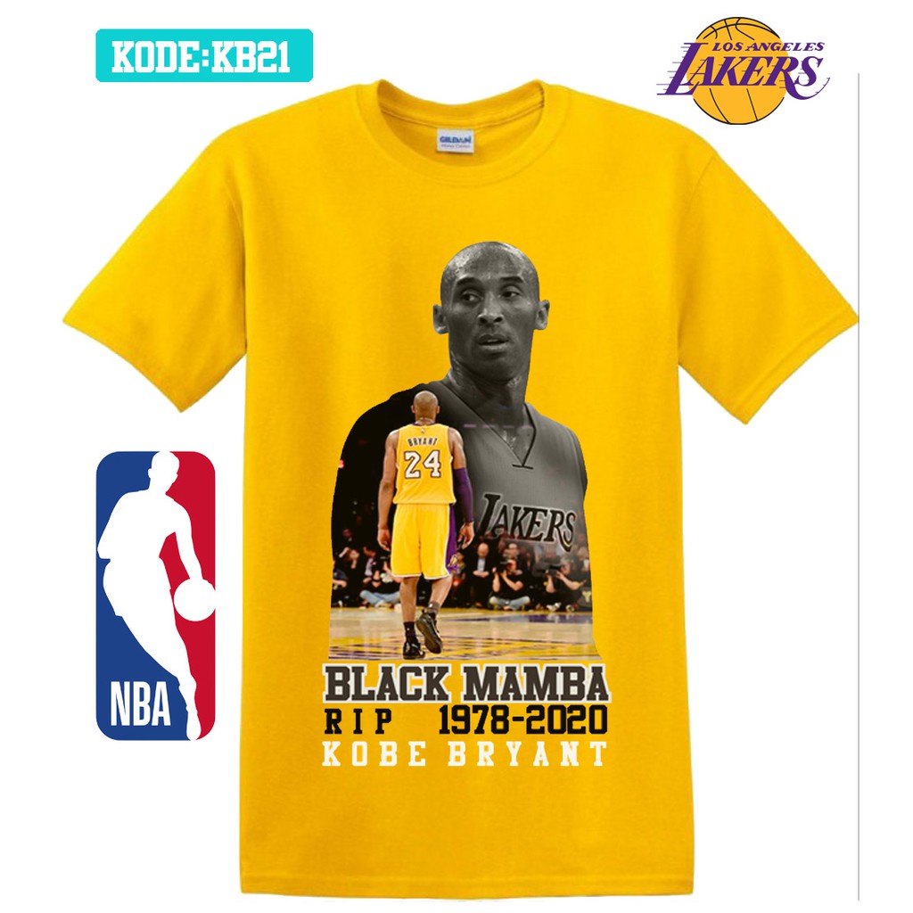 Kaos kobe bryant lakers - basketball shirt original gildan kb21