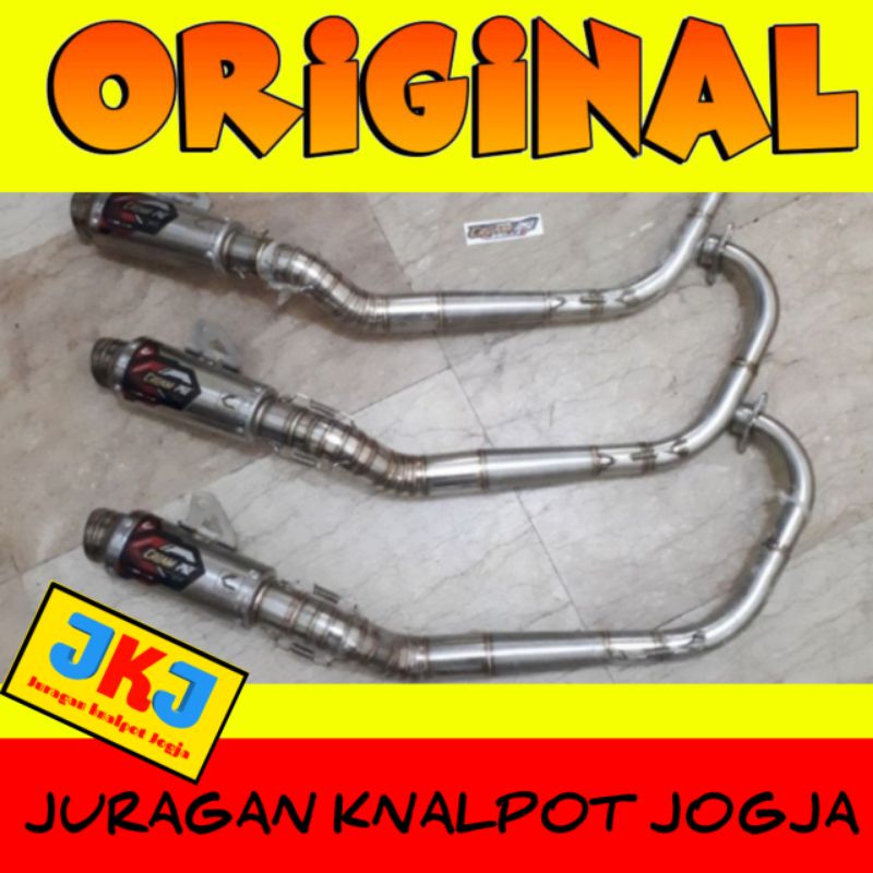 KNALPOT CREAMPIE ORIGINAL SATRIA FU CP3 155 STD PORTING STENLIS