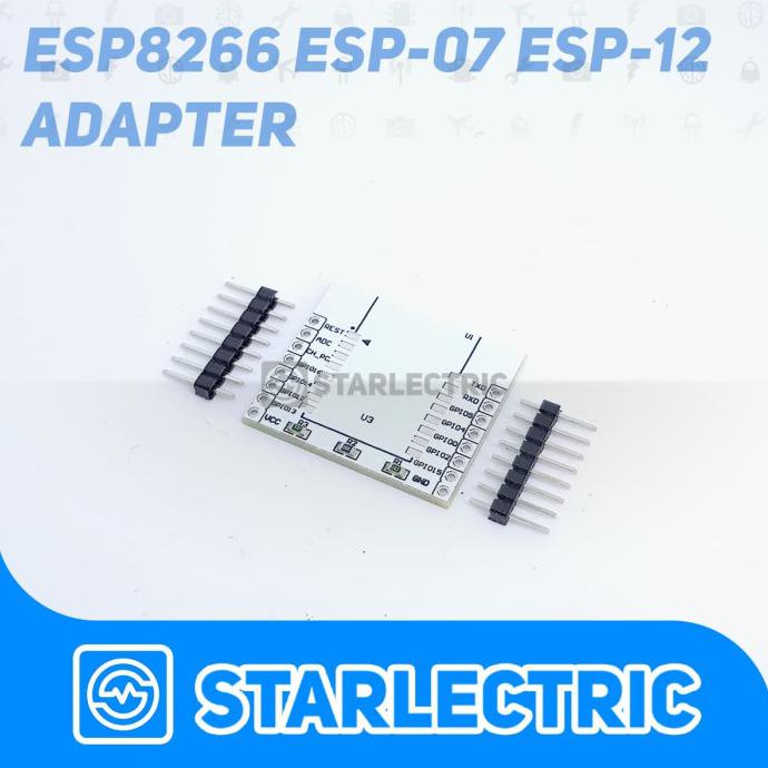 Adapter Breakout For Esp 8266 Esp-07, Esp-08, Esp-12 Esp-8266 Esp8266 Starel54 Ayo Beli