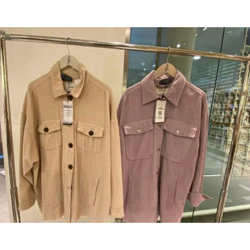 Stradivarius Kemeja Oversize Shirt Original