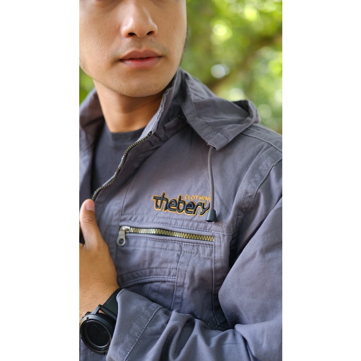 Jaket kanvas/Jaket Bomber Kanvas Hoodie / Jaket Bomber Pria / Jaket Bomber Kanvas hoodie / Jaket Kan