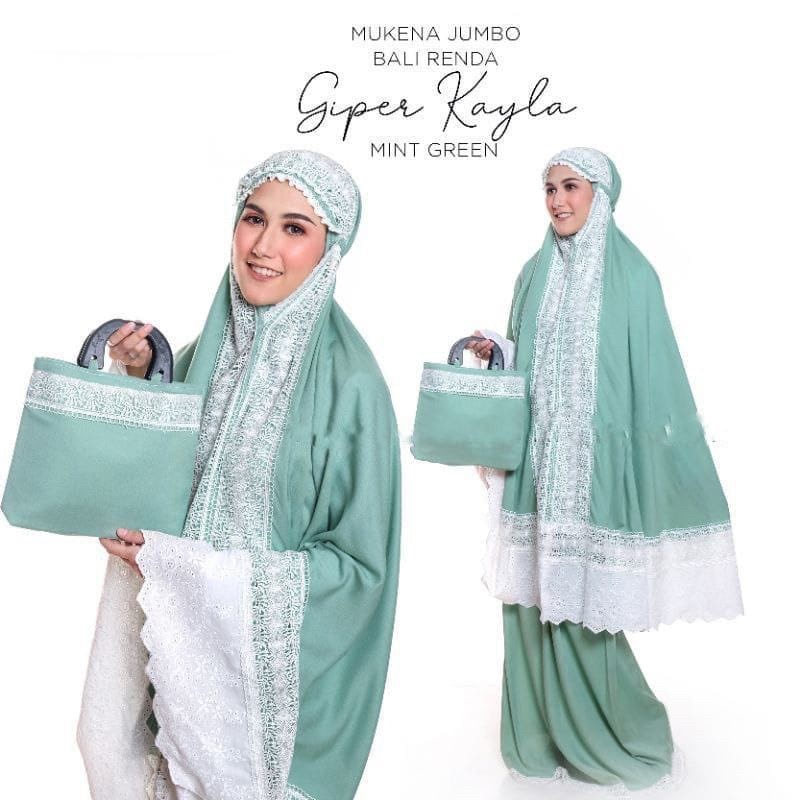 NEW MUKENA RAYON SUPER KAYLA /MUKENAH JUMBO /DEWASA FREE TAS CANTIK