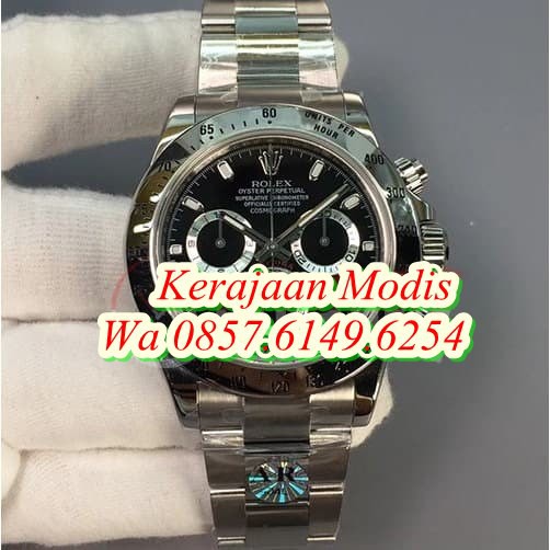 Import Rolex Daytona 116520 904L Swiss Clone 1.1 ARF V2 Black Dial Big Sale Garansi 1th