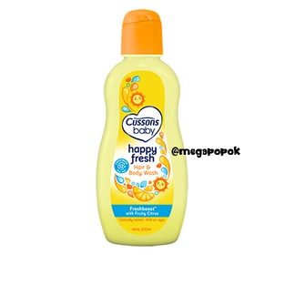 Cussons Baby Happy Fresh Hair &amp; Body Wash Freshboost 200ml/17266/megapopok