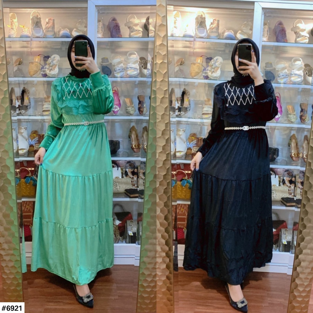 Premium Gamis Bludru Import 6921