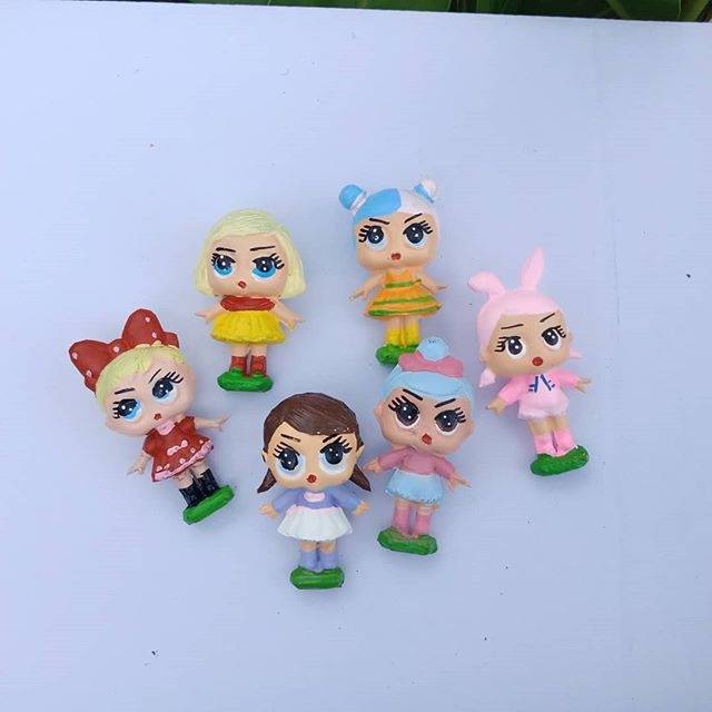 Toper patung lol mainan patung Lol hiasan kue