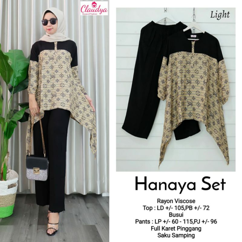 hanaya set wanita ori claudya