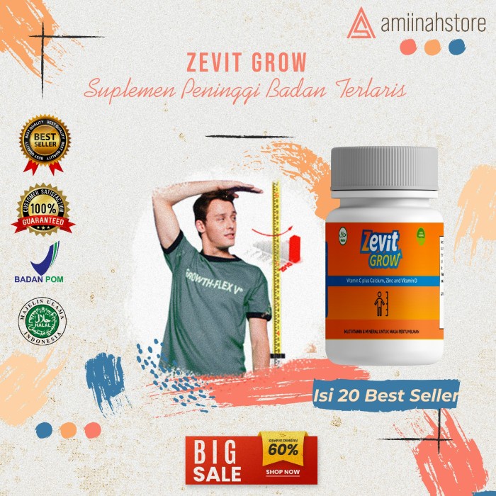 

ZEVIT GROW – Peninggi Badan Original Terlaris susu penambah tinggi
