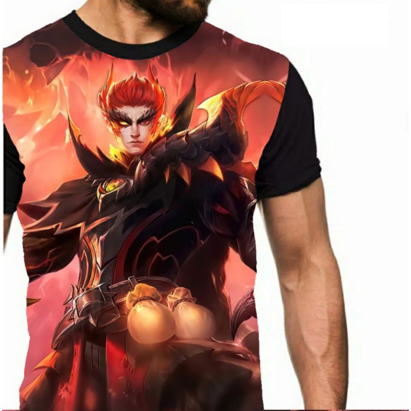 Kaos Valir skin mobile legend legends game anak cowok pria distro Bandung murah fullprint printing