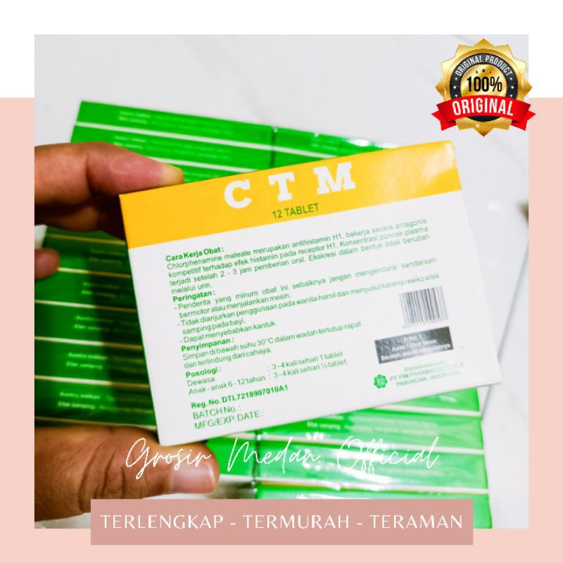 CTM OBAT ANTI ALERGI GATAL ANTIHISTAMIN