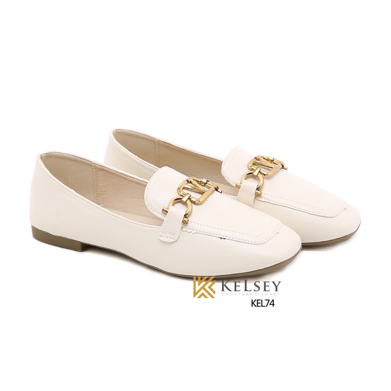 (GRATIS ALAS KAKI) Nicole sepatu Flat Shoes Wanita Kelsey / Sepatu Loafer Wanita KEL74