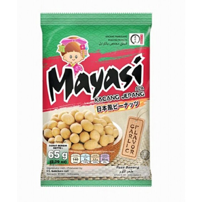 

Mayasi kacang ala jepang rasa bawang 65 gram