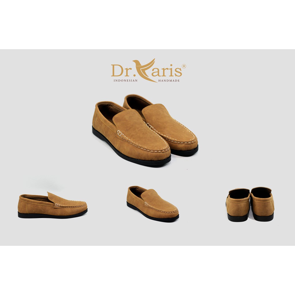 Sepatu Casual Dr.Faris Slip on Tan