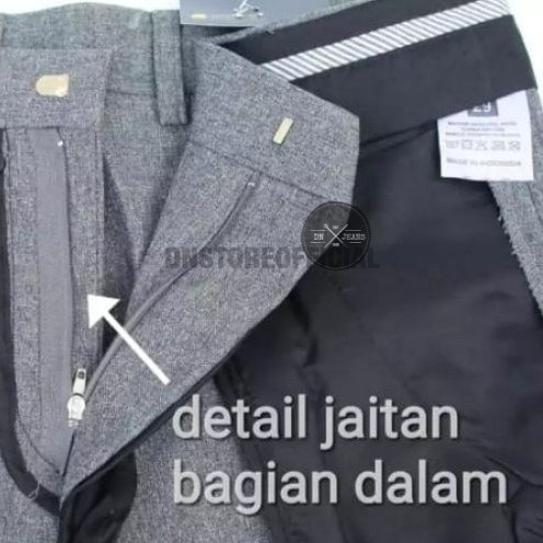 Celana Kantor Pria Slimfit Exclusive / Celana Kerja Formal Bahan Wool Premium
