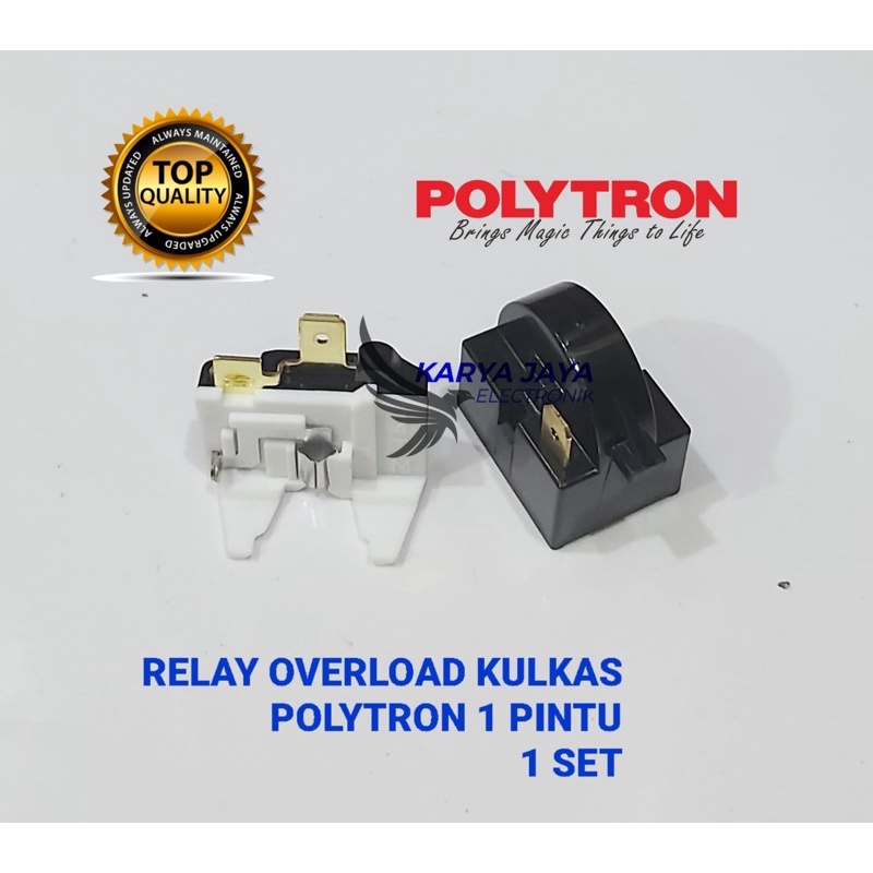 Relay Ptc Overload Kulkas Polytron 1 pintu