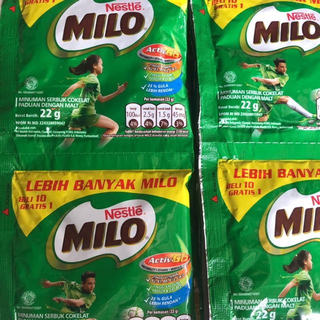 

Milo Sachet Activ Go 22gr Harga Satuan/pcs