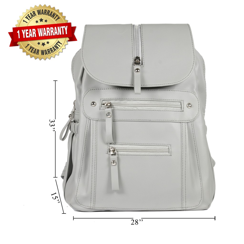 TAS RANSEL WANITA, TAS BACKPACK WANITA, TAS RANSEL MINI BAG - WARNA ABU