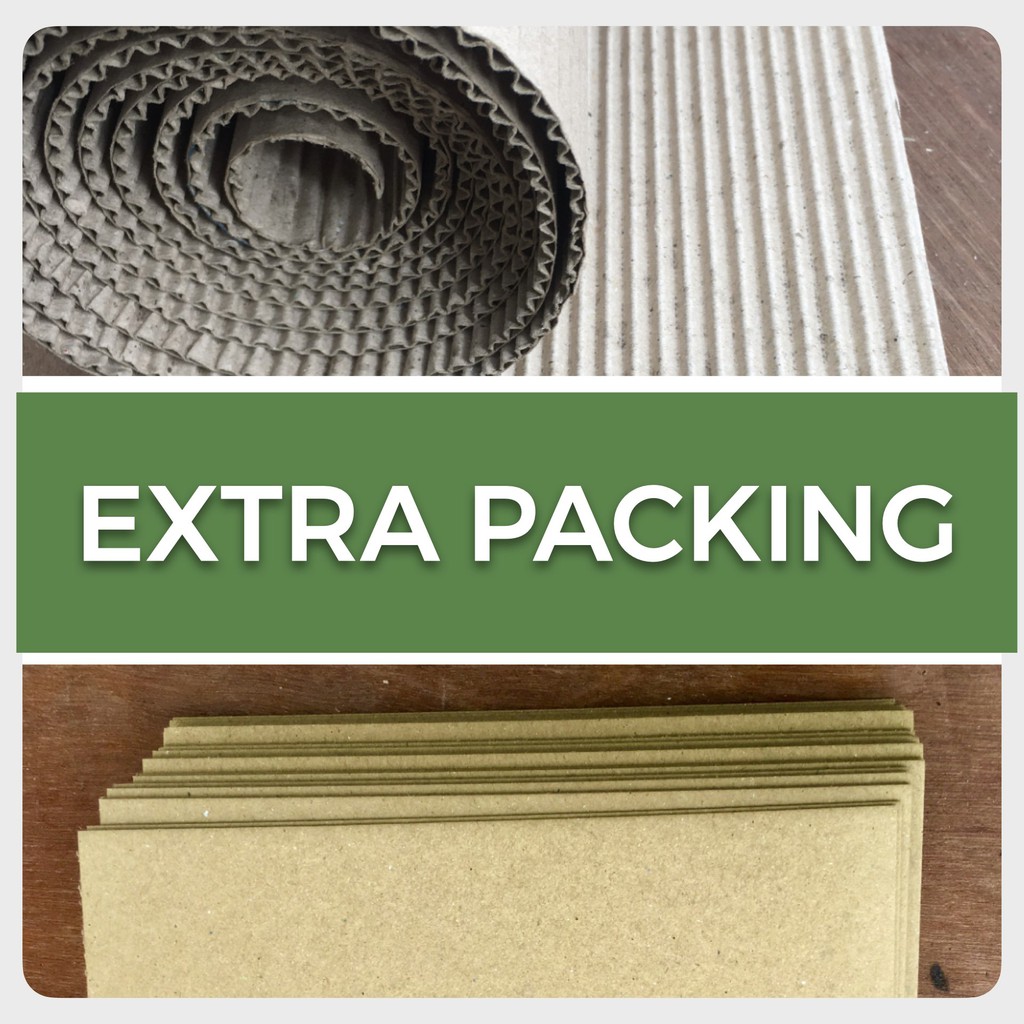 

PACKING TAMBAHAN KARDUS DAN BOARD TEBAL EKSTRA AMAN NON PLASTIK