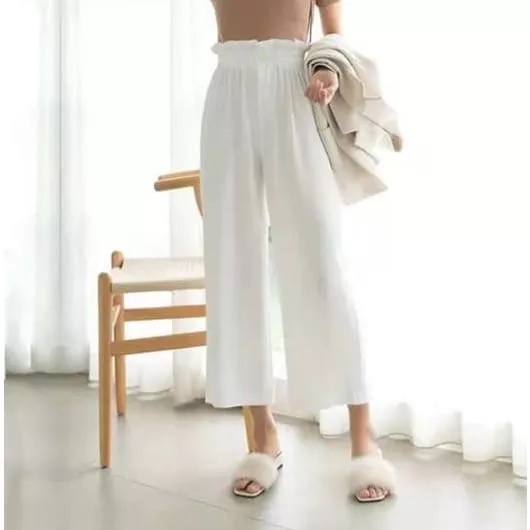 KULOT KERUT SUSUN KANCING BAHAN MOSCREPE Celana Wanita Model Terbaru Bawahan Wanita Celana Kulot Wan