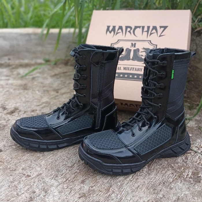 SEPATU PDL TALI PUTAR SARANG TAWON LIBRA MARCHAZ KULIT SAPI ASLI SEPATU PDL DINAS TNI POLRI SECURITY