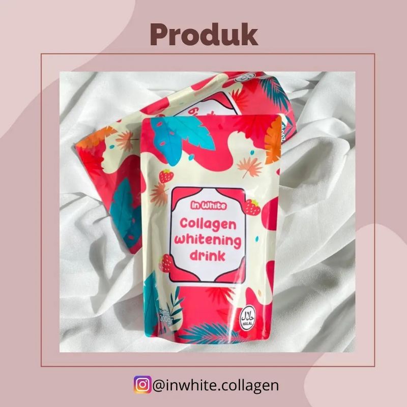(RESMI READY FREE GIFT)IN WHITE COLLAGEN WHITENING DRINK/COLLAGEN DRINK IN WHITE/IN WHITE COLLAGEN