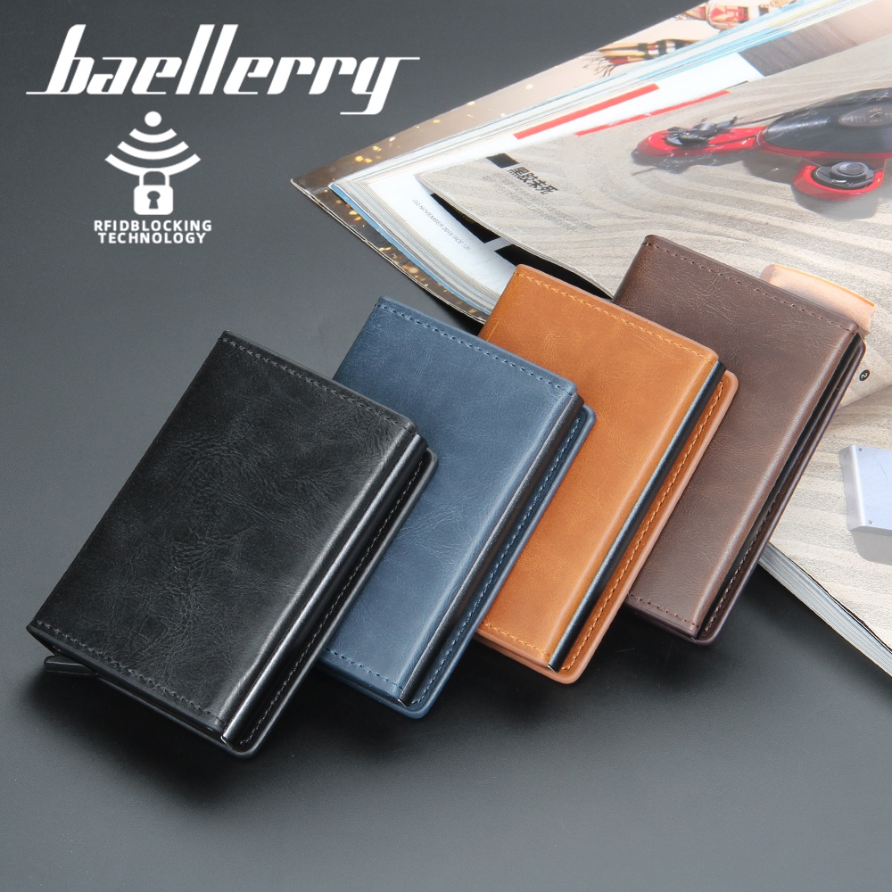 BAELLERRY K9141 Dompet Kartu Pria Bahan Kulit PU Leather Premium WATCHKITE WKOS