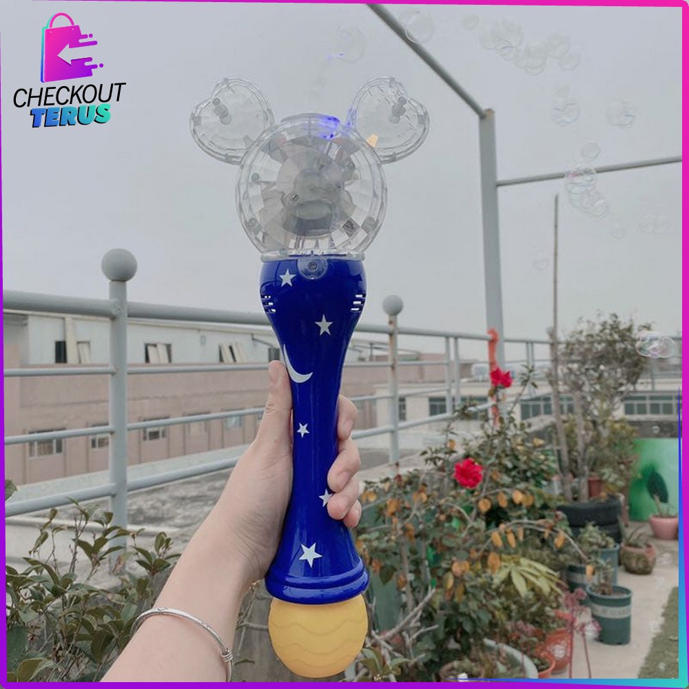 CT M35 M172 M173 Mainan Bubble Wand Stick Dengan Musik Mainan Tongkat Balon Gelembung Sabun Bubble Gun Pretend Play Kids