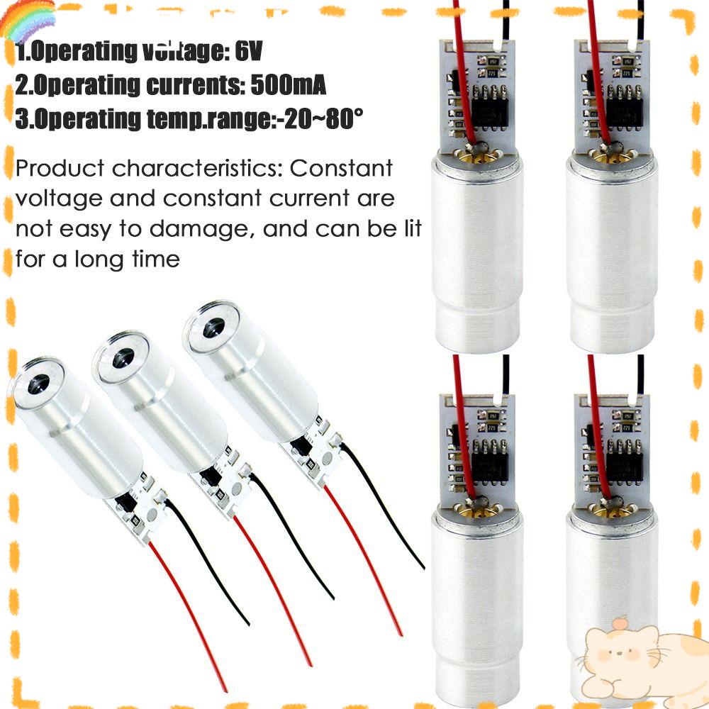 Solighter Modul Dioda Laser Dot Hijau 13mm Kualitas Tinggi 6V 1-20MW